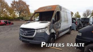 Vrakbiler auto Mercedes Sprinter Sprinter 3,5t (907.6/910.6), Van, 2018 314 CDI 2.1 D FWD 2019/2