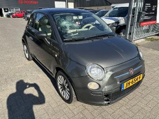 krockskadad bil auto Fiat 500 1.2 Lounge Pano airco 2013/11