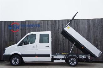 krockskadad bil auto Volkswagen Crafter 2.0 TDi Kieper/kipper Dubbele Cabine Airco 7-Persoons 80KW Euro 5 2016/2