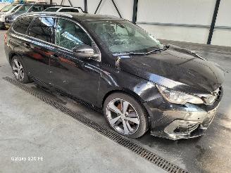 Coche accidentado Peugeot 308 SW 1.5 HDi 96-KW Automaat GT-Line Panoramadak 2019/6