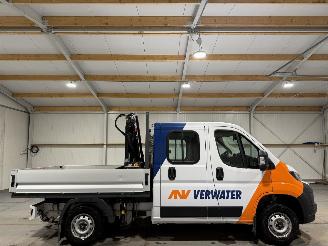 krockskadad bil bedrijf Opel Movano 2.2D 103kW D.C. HIAB Kraan 3.5T Zwaar 2024/11