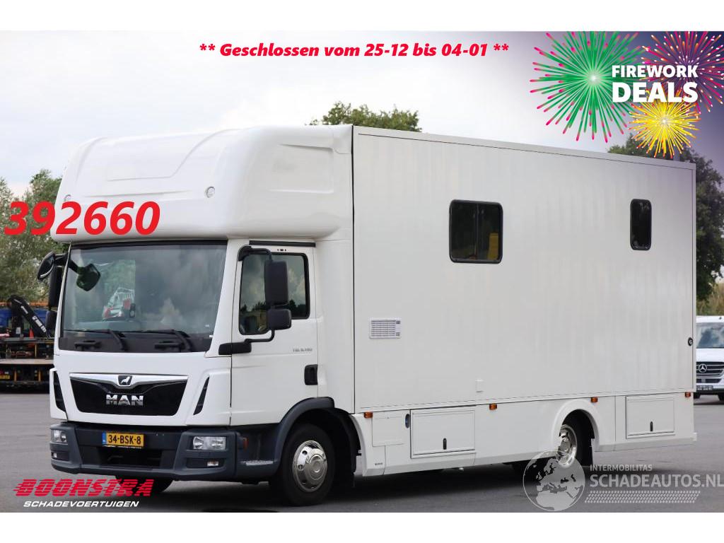 MAN TGL 8.190 Robrise Horsetruck + Camper Camera 61.047 KM!