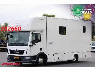 dañado camiones MAN TGL 8.190 Robrise Horsetruck + Camper Camera 61.047 KM! 2019/3