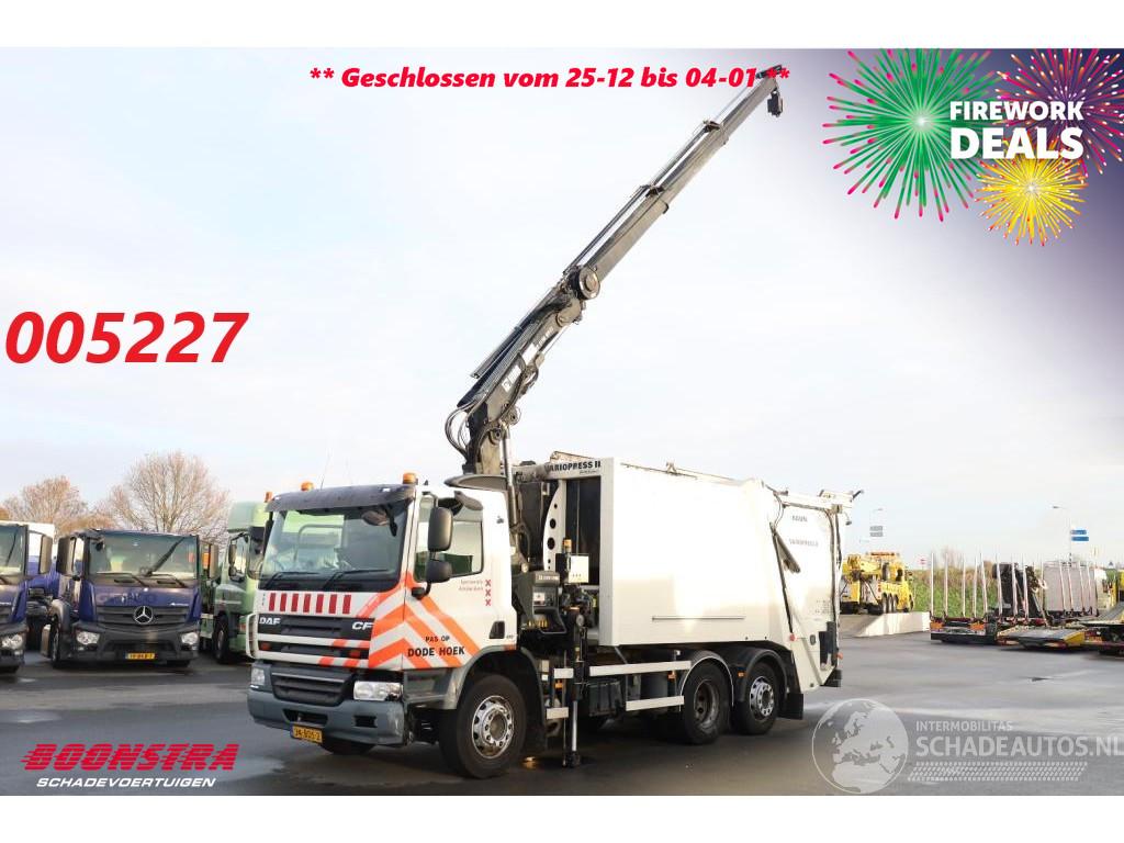 DAF Faun Variopress II Hiab 211 BW-3 HiPro Kran Müllwagen