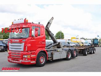 krockskadad bil vrachtwagen Scania R R480 Joab + Kelberg 6X2 Anhänger 2007/4