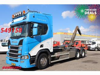 skadebil vrachtwagen Scania R R500 6X2 Retarder VDL Haakarm Standclima Leder Navi Camera 2019/4