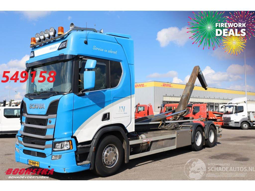 Scania R R500 6X2 Retarder VDL Haakarm Standclima Leder Navi Camera