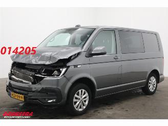 krockskadad bil bedrijf Volkswagen Transporter 2.0 TDI 150 PK DSG Behinderten Airco Cruise AHK 41.445 km! 2023/1
