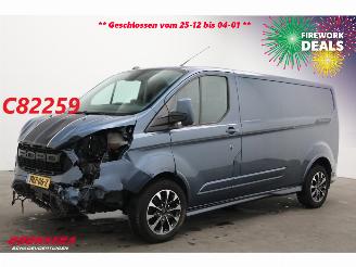 skadebil bedrijf Ford Transit Custom 2.0 TDCI 185 PK Aut. L2-H1 Sport Navi Airco Cruise SHZ Camera AHK 2022/4
