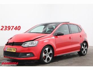 krockskadad bil auto Volkswagen Polo 1.4 TSI GTI 180 PK DSG Schuifdak Xenon Navi Clima Cruise SHZ PDC 2011/7