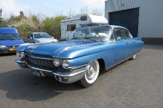 krockskadad bil auto Cadillac Fleetwood V8 SEDAN, ORIGINELE NEDERLANDSE AUTO, RIJDEND PROJECT 1960/7