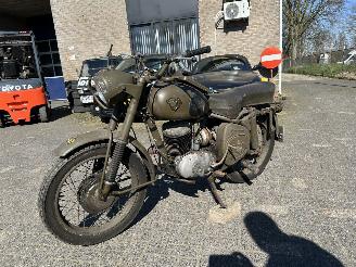 krockskadad bil motor Maico M250 S/1 BLIZZARD 1955/7