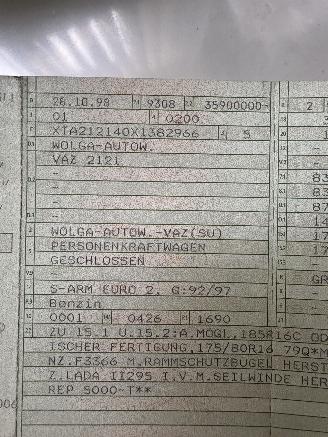Lada Niva 1.7 4x4 Benzine (merk WOLGA-AUTOW. Type VAZ 2121 op kenteken) picture 42