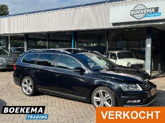 krockskadad bil auto Volkswagen Passat Variant 1.4 TSI R-Line Aut Pano Leer Climate stoelverw. 2014/3