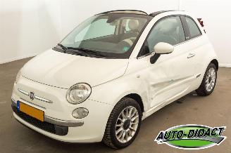 skadebil auto Fiat 500 Cabrio 1.2 Automaat Airco Lounge 2010/8