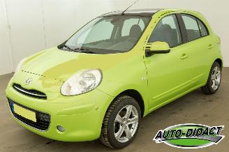 skadebil auto Nissan Micra 1.2 Tekna 58.417 km NAP Pano Clima Navi 2011/3