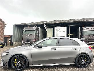 krockskadad bil auto Mercedes A-klasse AMG 45S 4Matic+ 495pk aut Edition 1 - pano - schaalstoelen - hud - sterrenhemel - ppf folie - matgrijs - 20 inch 2020/1