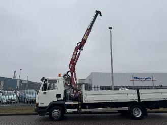 uszkodzony ciężarówki DAF AE 45 Openlaadbak + Laadkraan 1998/12
