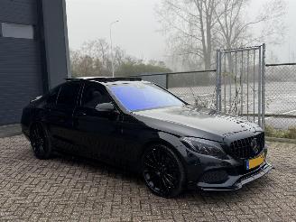 damaged passenger cars Mercedes C-klasse 350e Hyrbid AMG Pakket Pano Burnmester NAP Nederlandse Auto 2015/10