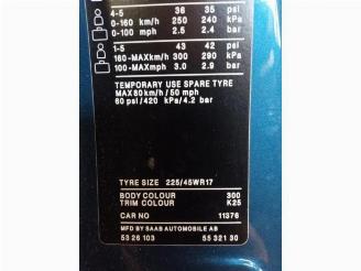 Saab 9-5 9-5 Estate (YS3E), Combi, 1998 / 2009 1.9 TiD 16V picture 22