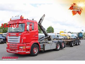 krockskadad bil vrachtwagen Scania R R480 Joab + Kelberg 6X2 Anhänger 2007/4